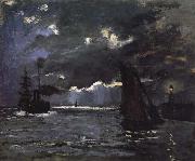 Claude Monet Seascape,Night Effect Germany oil painting artist